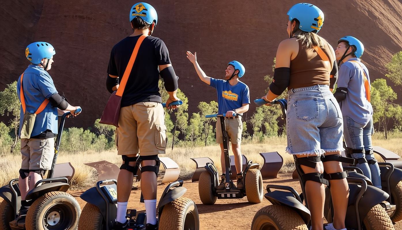 Экскурсия на сегвеях в Улуру с выбором времени (рассвет/день/закат) + англоговорящий гид + аудиогид на нескольких языках + трансфер из отеля