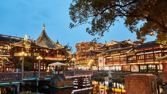 Véhicule commercial | Guide touristique anglophone | Entrepôt des Quatre Banques + La Perle de l'Orient + Croisière sur la rivière Huangpu