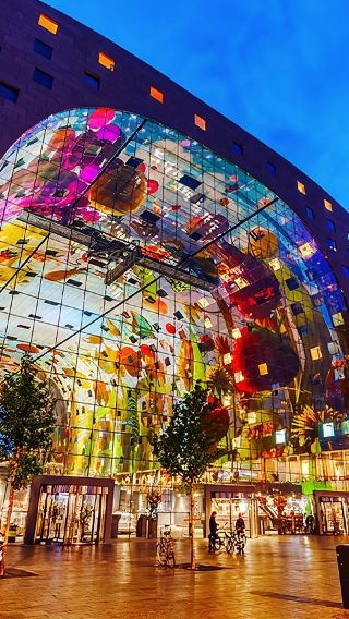 One-Day Tour: Rotterdam Markthal + Delft Blue Pottery Factory + The Hague Peace Palace
