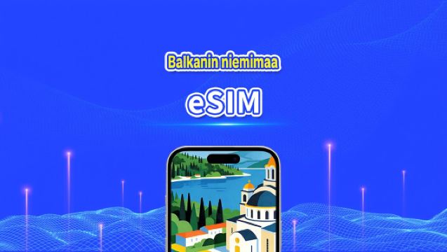 Euroopan Balkanin niemimaan eSIM | 4G | nopea data | päiväpaketti/datapaketti | 24 tuntia | 1-30 päivää | QR-koodi