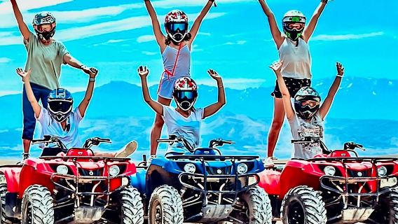 Marrakech: Agafay Desert Quad Biking & Camel RIDE & Dinner & Show