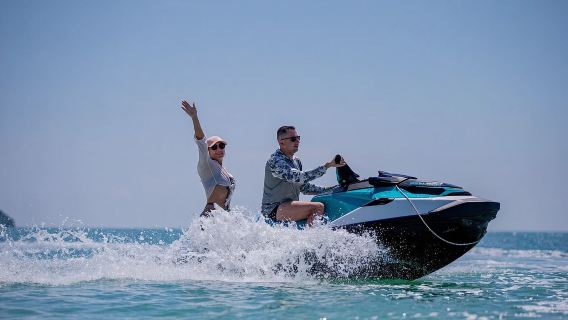 プーケット4時間ジェットスキーアイランドホッピング：マリ島、モンキー島、プレー島、ラン島、マングローブ林