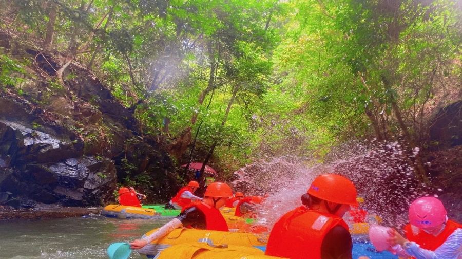 廣東省出發 /古龍峽漂流+古龍峽雲天玻霸+古龍峽大瀑布羣一日遊