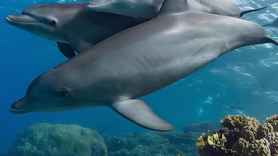 Snorkeling dan berenang bersama ikan lumba-lumba di pulau mnemba