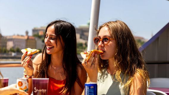 Budapest: Crucero de pizza en catamarán