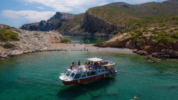 Hydra: Inseltour per Boot mit Mittagessen