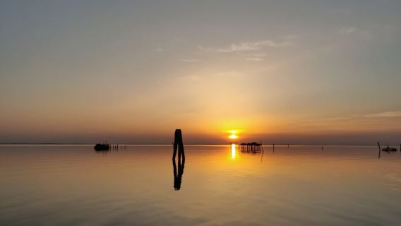 Chioggia: Tour al tramonto nella Laguna Veneta in barca