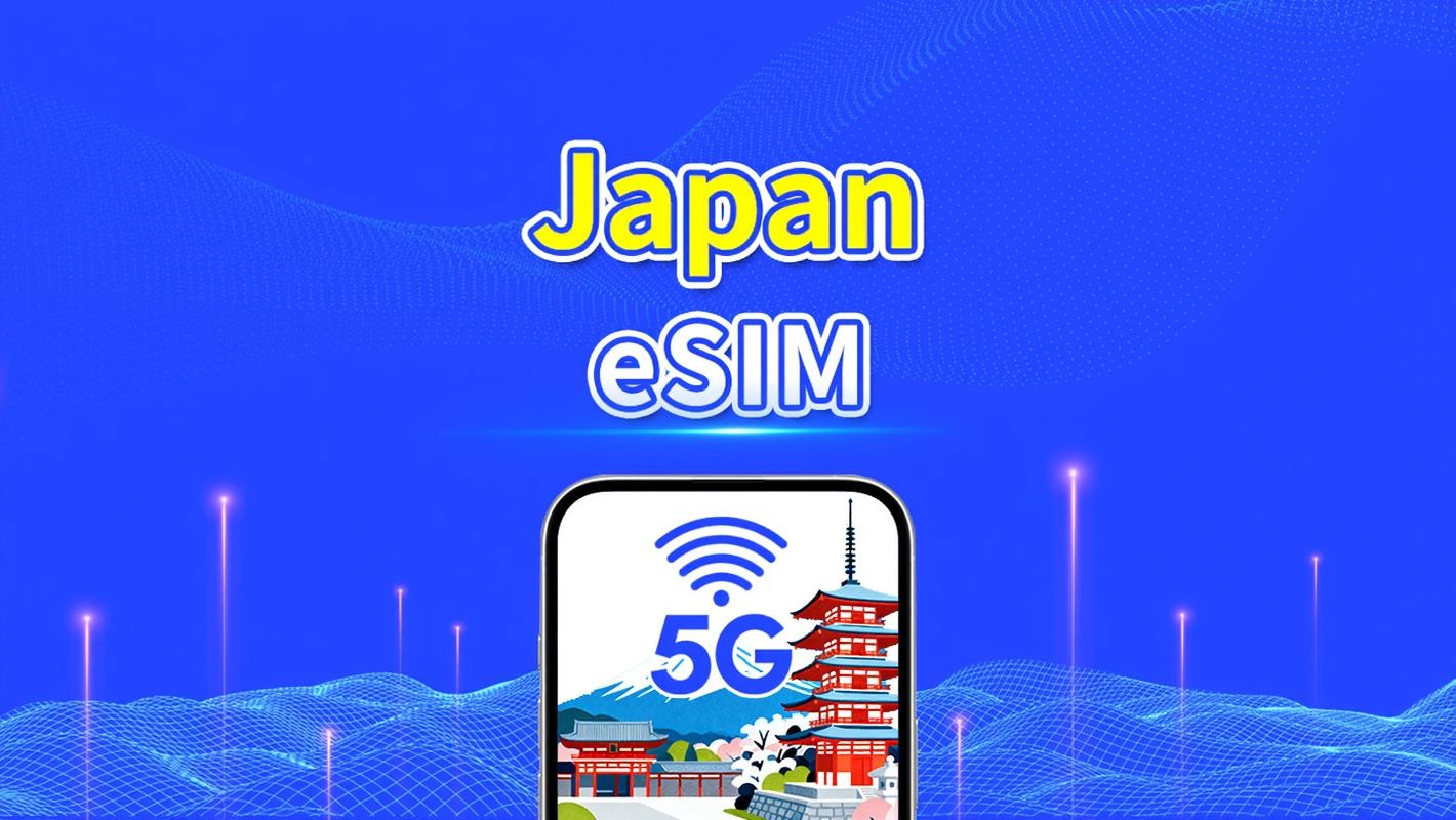 Japan 5G eSIM | Three Network Coverage | Daily/Data Package | 1-30 Days | Calendar Day Billing | QR Code