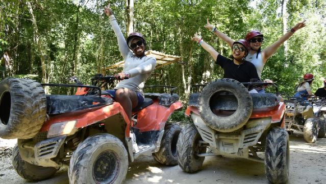 Circuito ATV a Cancun, Equitazione, Zip Line, Cenote, pranzo