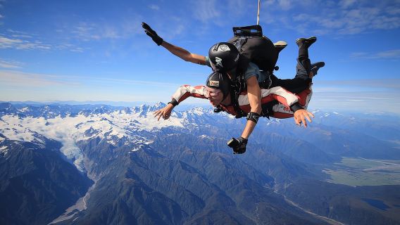 Tandem Skydive 16,500ft from Franz Josef