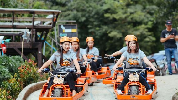 チェンマイ スカイラインアドベンチャー ジャングルフライト+ジャングルフライト【アトミックスピード+ビッグスイング+ジャングルライディング+食事送迎】