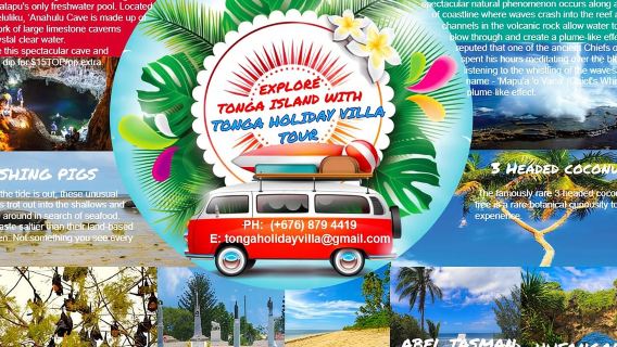 Tonga Holiday V Island Tours - Fixed Prices BEST VALUE