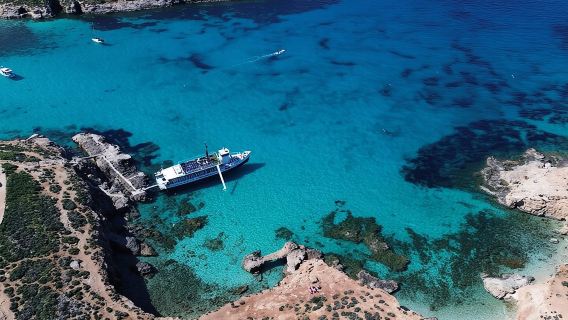 Malta Cruise to Comino, Blue Lagoon, Crystal Lagoon and Caves