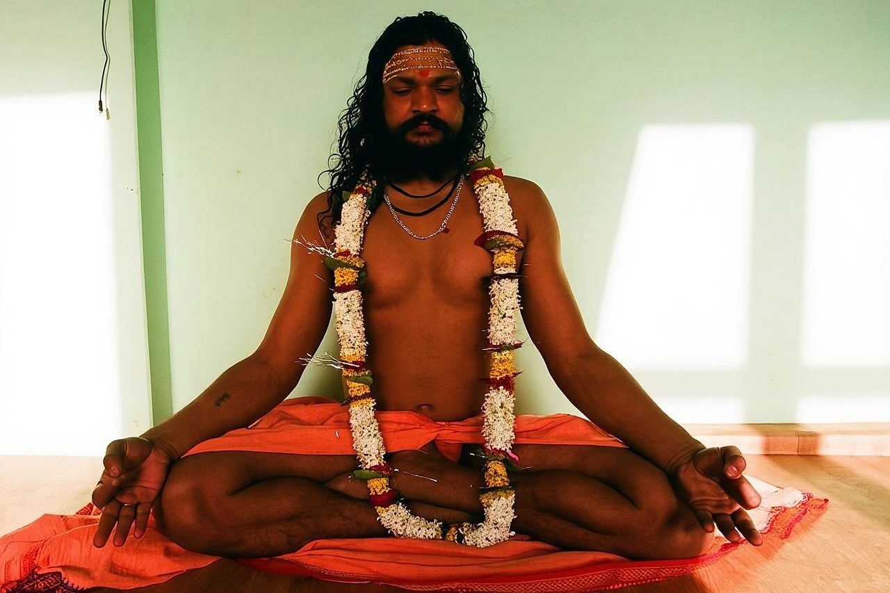 Clase de yoga grupal con Siddharth desde principiante hasta avanzado