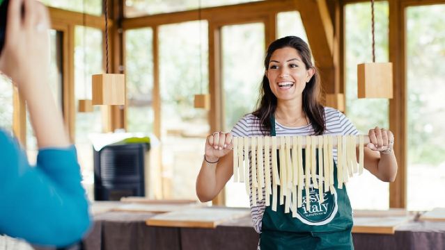 Cooking Class and Lunch at a Tuscan Farmhouse with Local Market Tour from Florence
