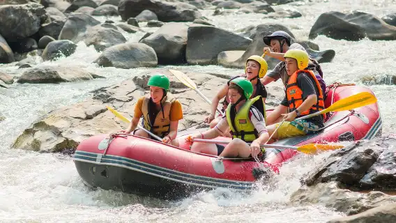 泰國清邁：湄登白水漂流 可選大象營遊玩/ATV 含餐含接駁