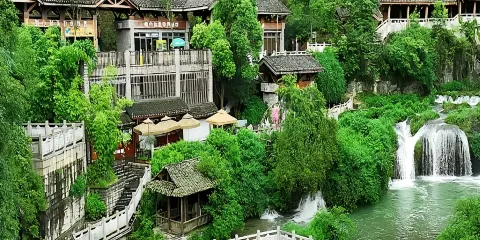 貴陽出發打卡青巖古鎮+天河潭旅遊度假區包車一日遊|上門接送