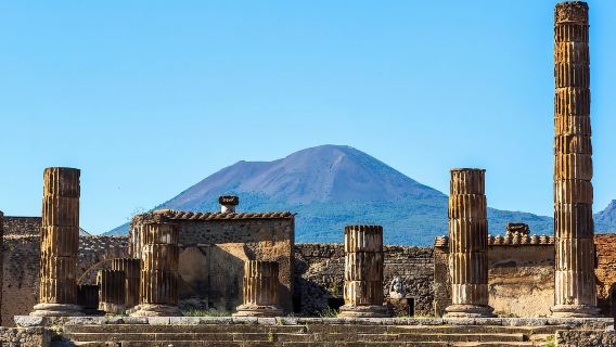 Pompeji-Tickets und Audioguide im Büro