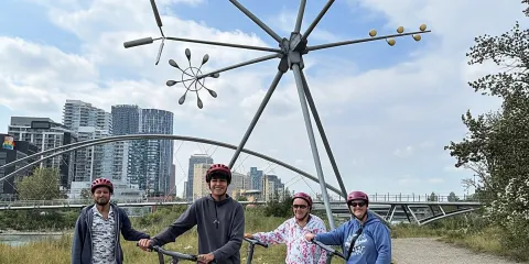 卡爾加里:兩小時城市特色電動滑板車遊