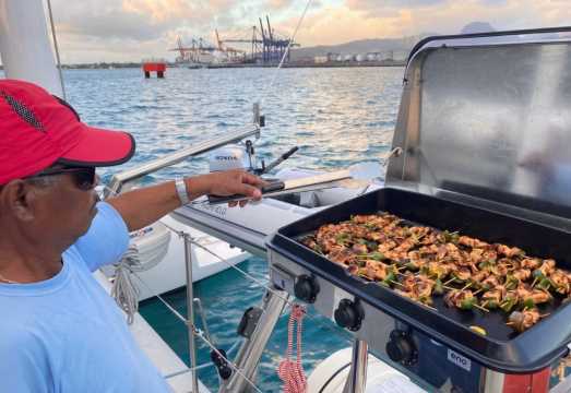 North: Cruise to flat & Gabriel islands. BBQ lunch on beach