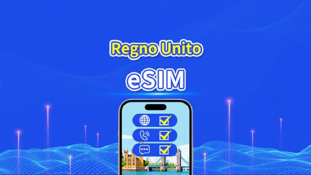 Regno Unito 5G eSIM | CTExcel (Rete EE) | Piano dati totale con chiamate e SMS | 7-30 giorni | Fatturazione a 24 ore | QR Code