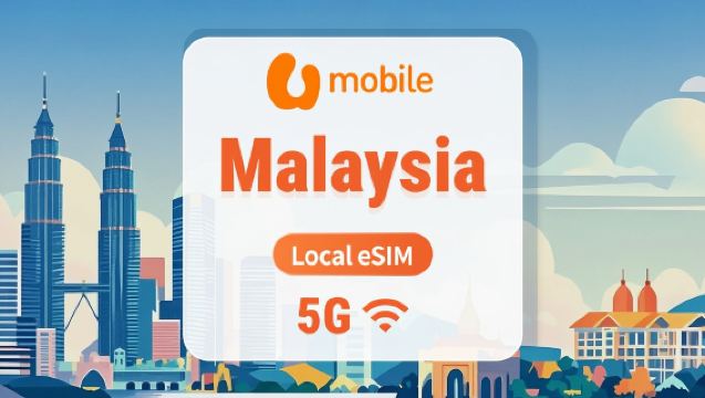 Malaysia U Mobile 5G eSIM | Lokal IP med låg fördröjning | Fungerar med ChatGPT & TikTok | 1-30 dagars olika abonnemang att välja mellan | Omedelbar användning | QR-kod