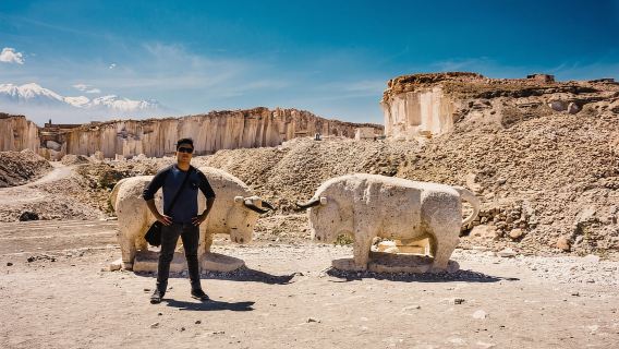 Depuis Arequipa : Excursion sur la route du Sillar + Canyon de Culebrillas