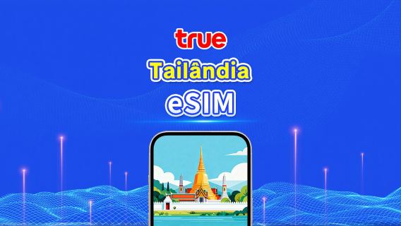 Tailândia TrueMove 5G eSIM | Pacote de dados total / Dados ilimitados | 1–30 dias | Cobrança a cada 24 horas | QR Code