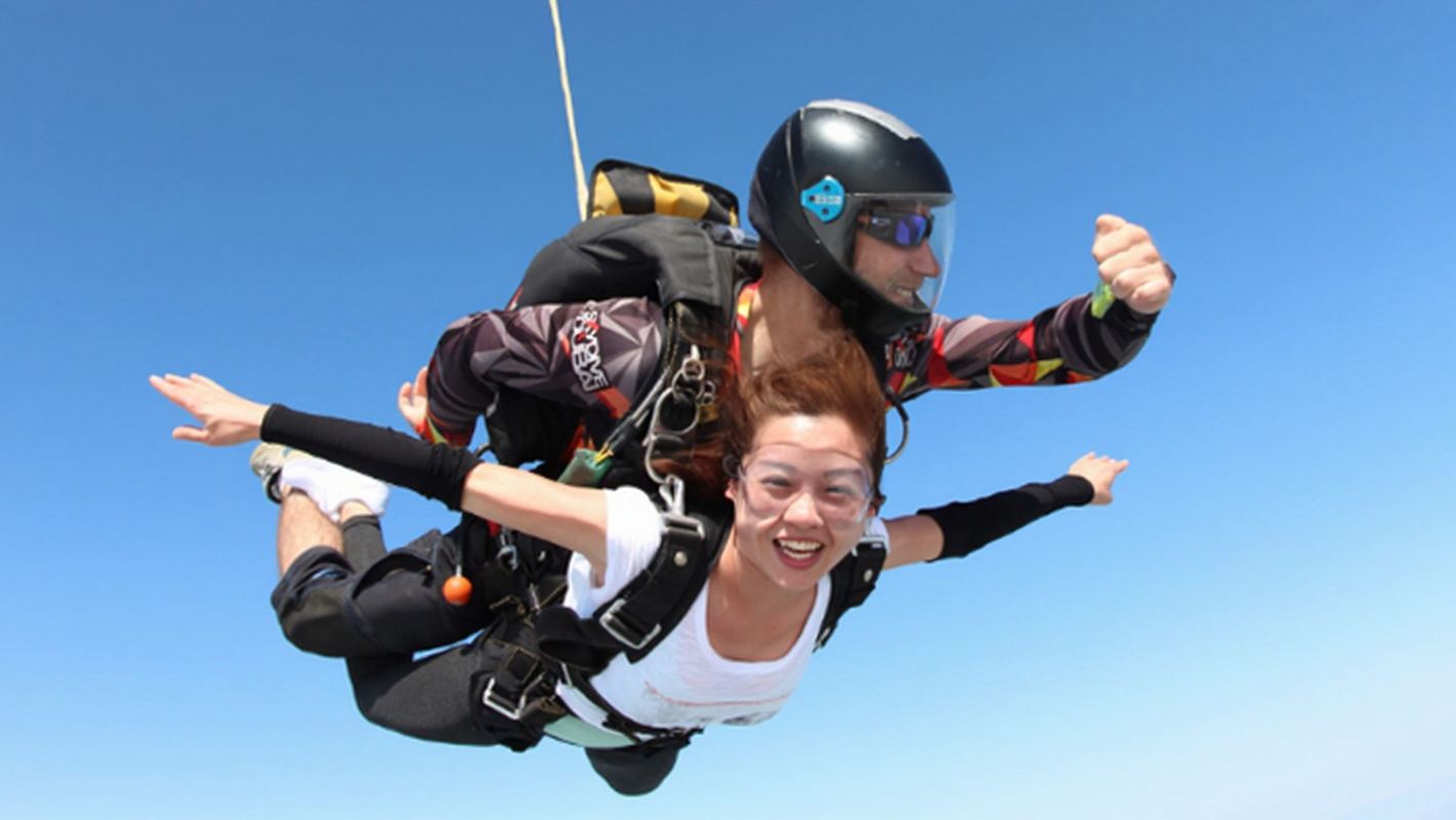 浙江湖州安吉高空雙人跳傘【3000米高空+可選高清影片錄像+專業教練帶飛】
