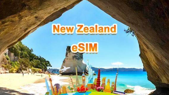 Nieuw-Zeelandse 5G eSIM | Dagpakket/Totaalpakket | 1 GB/dag - totaal 30 GB | 1-30 dagen | 24-uurssysteem | QR-code