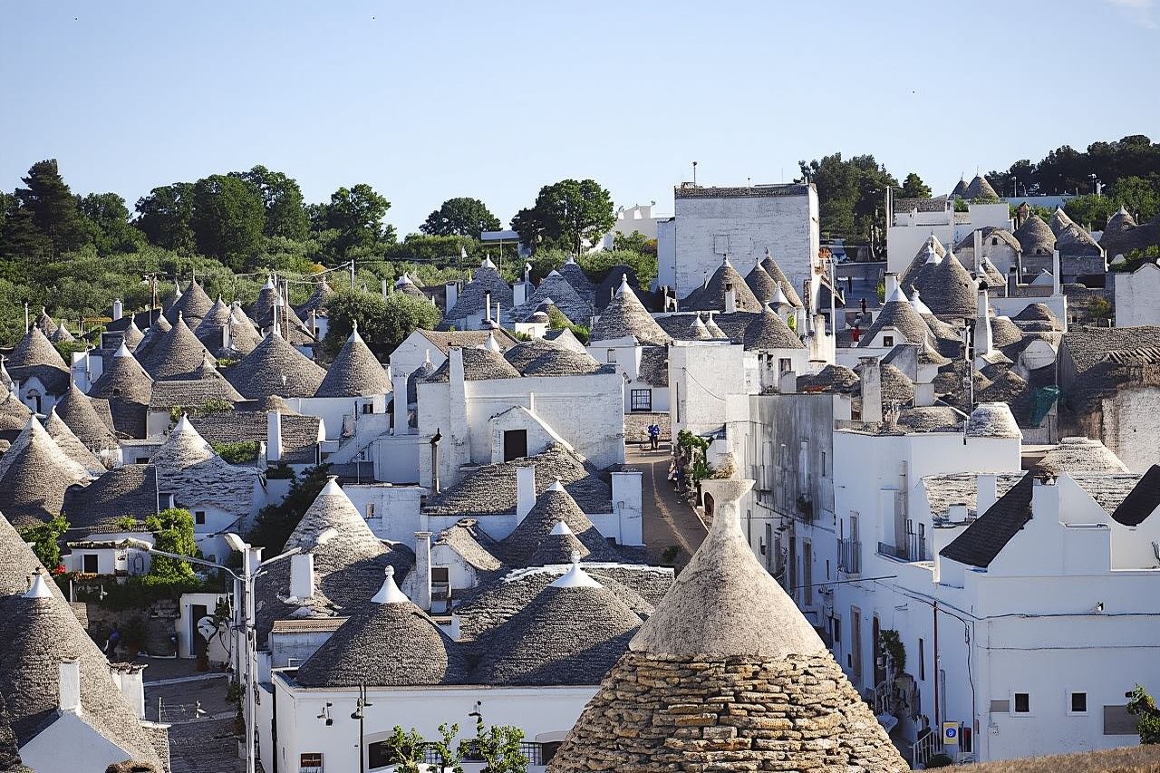 Locorotondo, Alberobello, Martina Franca, Abfahrt von Taranto