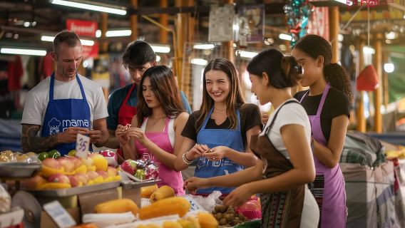 Kelas Memasak bersama Peternakan Organik di Chiang Mai di Mama Noi