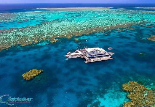 Cairns Quicksilver Great Barrier Reef 1-day tour with round-trip boat transfer + 10-minute helicopter sightseeing AUD 455.56