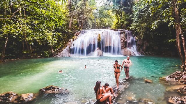 Privatgruppe: Death Railway, Hellfire Pass und Erawan-Wasserfall