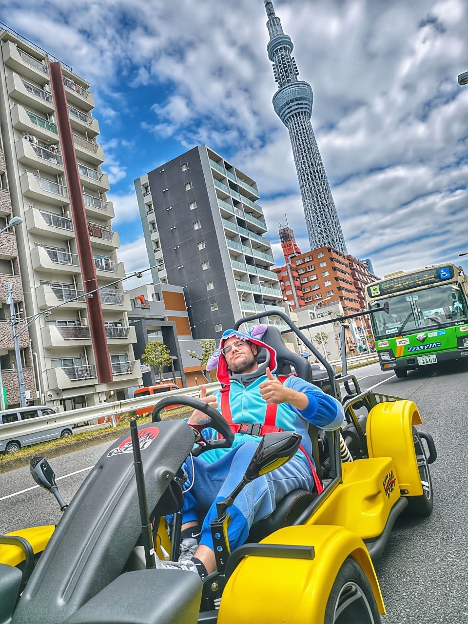 Bucht von Tokio: Panoramatour mit Go-Karts (120 Minuten)