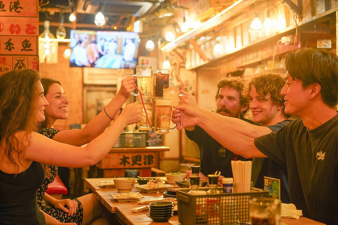 Tokyo Bar Hopping Tour in Shinjuku (All-You-Can-Drink + Dinner)