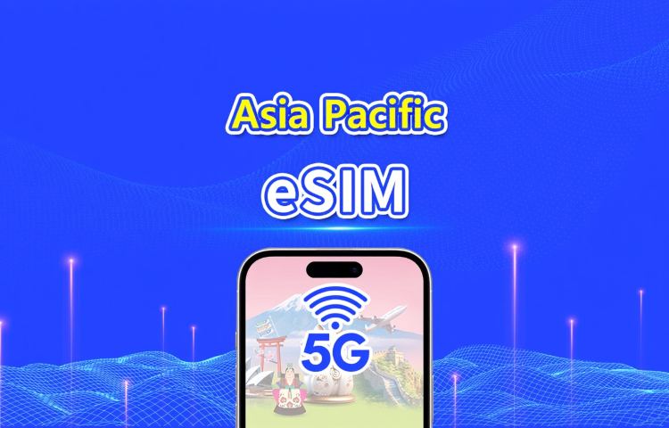Asia & Oceania 4G/5G eSIM | Daily/Total Data Package | 1–30 Days | 24-Hour Billing | QR Code