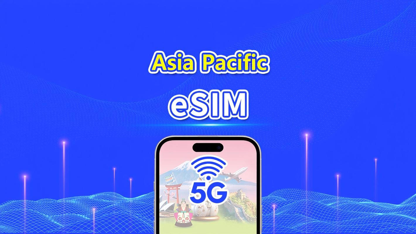 Asia & Oceania 4G/5G eSIM | Daily/Total Data Package | 1–30 Days | 24-Hour Billing | QR Code
