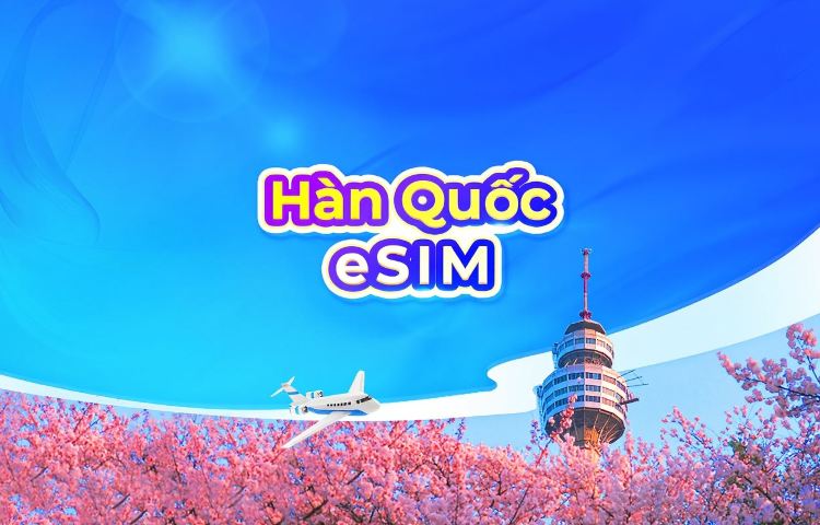 eSIM 5G Hàn Quốc | ChatGPT có sẵn | Gói theo ngày/Gói data tổng | Tính phí 24 giờ | 1–30 ngày | Mã QR