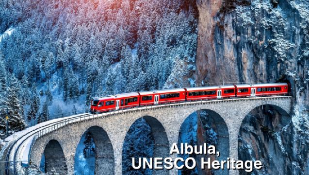 From Milan: Bernina Train Guided Tour to St. Moritz