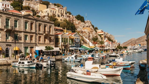 1-day tour to Symi Island and Panormitis Monastery from Rhodes, Greece with round-trip Ferries