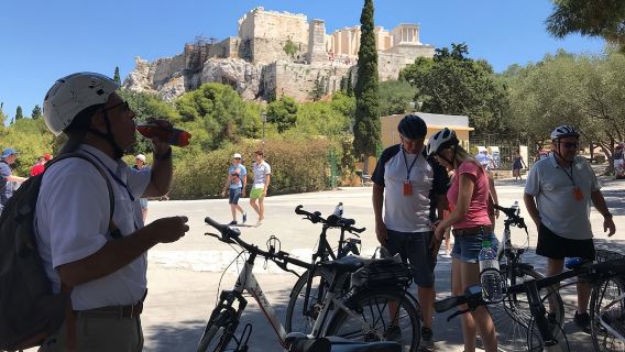 Shore Excursion to Athens Monuments with street Food by Electric Bike