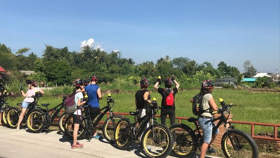 Half-day Ping River and rice paddies E-bike adventure (flat land, GUIDED)