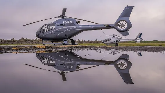 Scenic helicopter flight over Cape Town