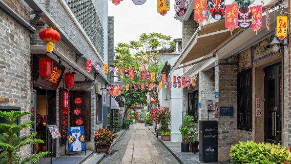 Guangzhou-Tour: Canton Tower + Yongqingfang + Shamian + Pearl River-Nachtkreuzfahrt mit anpassbarer Reiseroute und Abholung von Tür zu Tür