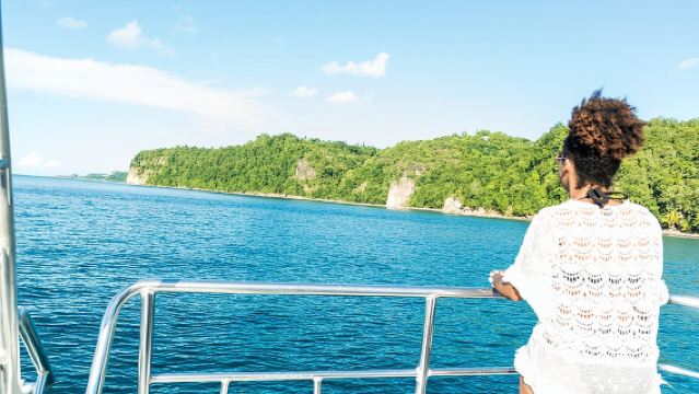 聖盧西亞全日雙體船觀光郵輪之旅連浮潛