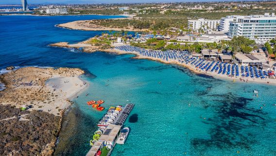 From Larnaca: Ayia Napa, Cape Greko, Blue Lagoon & Sea Caves