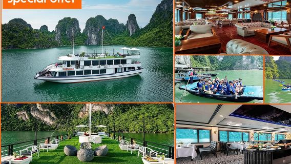 ล่องเรือสุดหรู 1 วันในอ่าวฮาลองจากฮานอย พร้อมรถบัสและอาหารกลางวัน