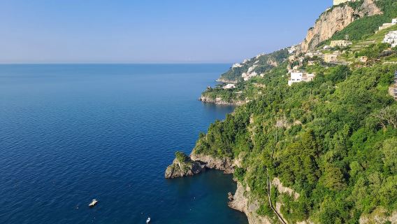 Dari Amalfi: Vintaj Fiat 500 Amalfi Coast Tour ke Positano