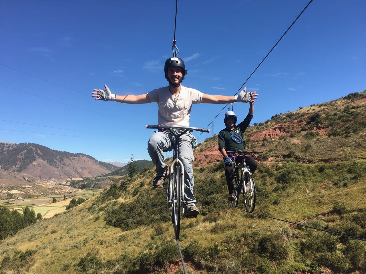 Cusco: Extreme Sky Bike and Rappelling Adventure